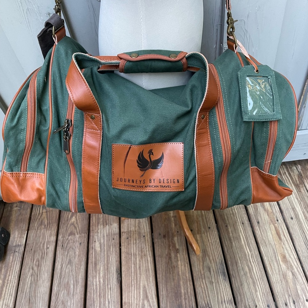 Heavy Duty Travel Duffel Tote Large Capacity Canvas & Leather Journeys By Design